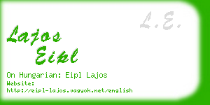 lajos eipl business card
